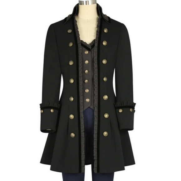 Jackets & Blazers - NWOT! Victorian Gothic Steampunk Trench Jacket Coat